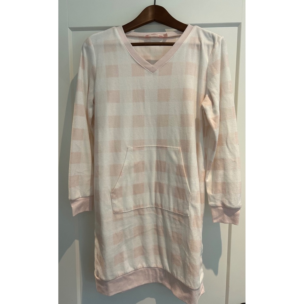 La Vie en Rose fleece nightshirt‎ small loungewear